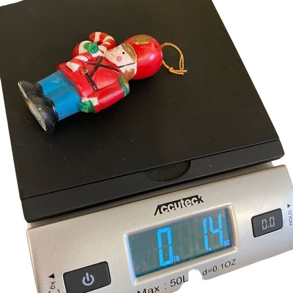 1989 Vintage Ceramic Soldier Christmas Tree Ornament - Picture 6 of 6